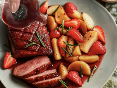 Magret de canard au vinaigre de fraise 