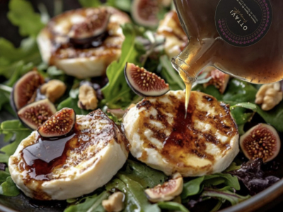 Salade de chèvre, figues et miel 