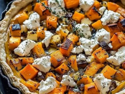 La tarte butternut et chèvre 
